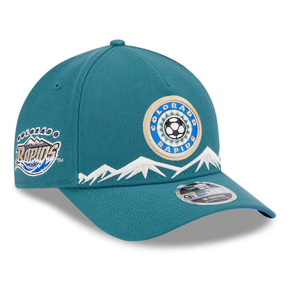 Casquette ajustable New Era 9FORTY M-Crown 2025 des Colorado Rapids - Verte