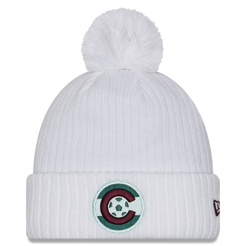 Bonnet à Pompon New Era Hiver - Tricot 100% Acrylique, Taille Unique - Logo équipe Brodé 3D