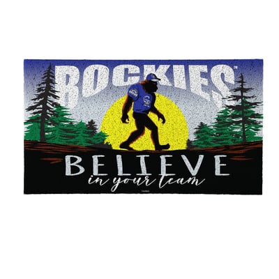  Colorado Rockies 28" x 16" Bigfoot Believe in Your Team Turf Door Mat