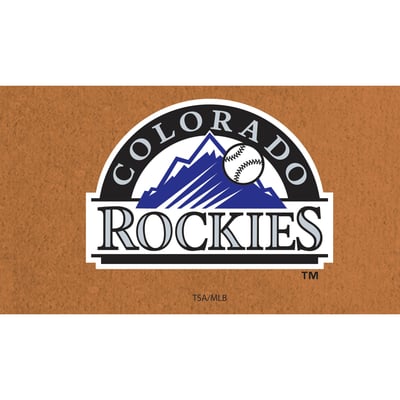  Colorado Rockies 28" x 16" Primary Logo Coir Mat