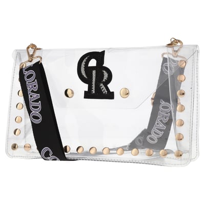  Colorado Rockies FABGATING by Cuce  Crystal Clear Envelope Crossbody Bag