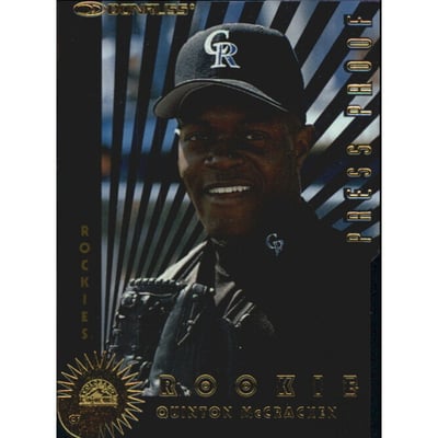 1997 Donruss Gold Press Proofs #385 Quinton McCracken