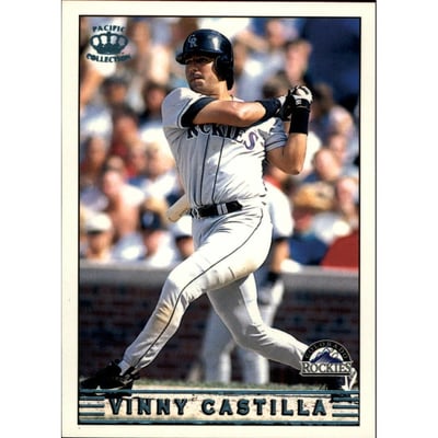 1999 Pacific Crown Collection Platinum Blue #94 Vinny Castilla