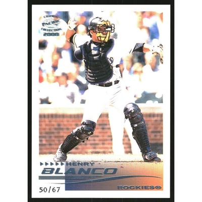 2000 Pacific Crown Collection Platinum Blue #88 Henry Blanco