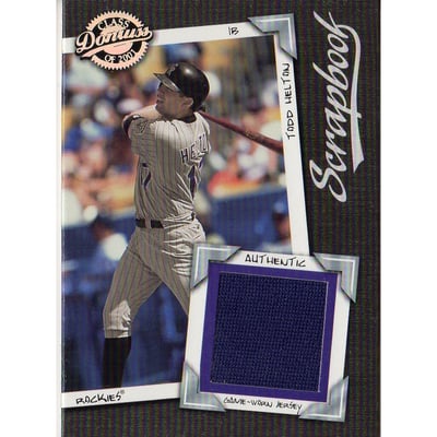 2001 Donruss Class of 2001 Scrapbook #SB7 Todd Helton/525