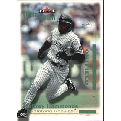 2001 Fleer Triple Crown Green #95 Jeffrey Hammonds/106