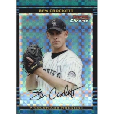 2002 Bowman Chrome Draft X-Fractors #31 Ben Crockett