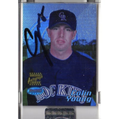2002 Bowman's Best Uncirculated #117 Colin Young AU