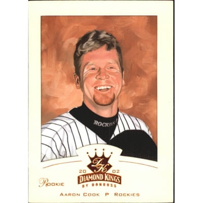 2002 Diamond Kings Bronze Foil #160 Aaron Cook