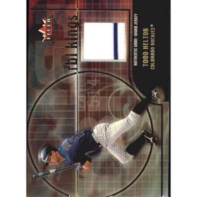 2002 Fleer Triple Crown RBI Kings Game Used #7 Todd Helton Jsy