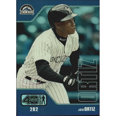 2002 Upper Deck 40-Man Electric Rainbow #987 Jose Ortiz