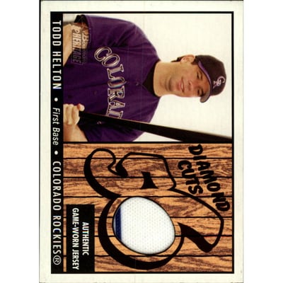 2003 Bowman Heritage Diamond Cuts Relics #TH Todd Helton Jsy A