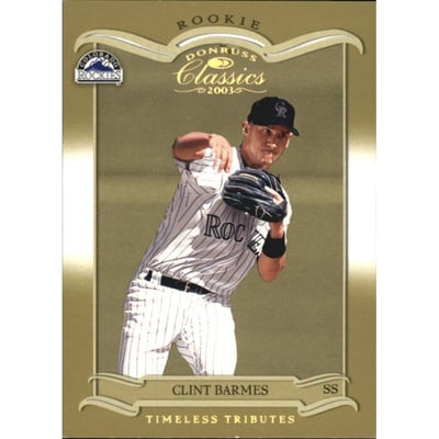 2003 Donruss Classics Timeless Tributes #190 Clint Barmes ROO