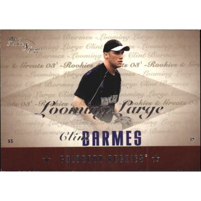 2003 Fleer Rookies and Greats Looming Large Uncommon #CB Clint Barmes