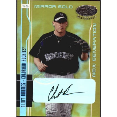 2003 Leaf Certified Materials Mirror Gold Autographs #239 Clint Barmes NG/25