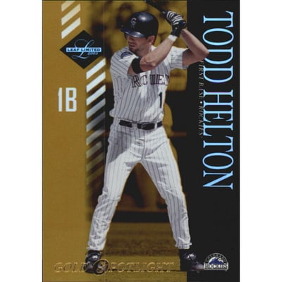 2003 Leaf Limited Gold Spotlight #31 Todd Helton H