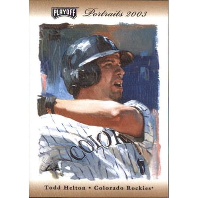 2003 Playoff Portraits Bronze #21 Todd Helton