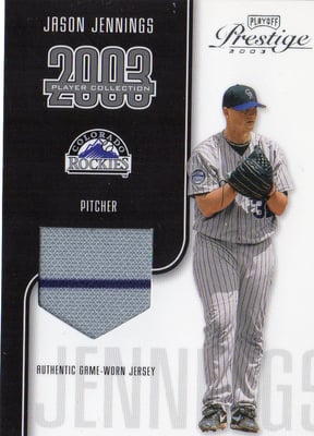 2003 Playoff Prestige Player Collection #45 Jason Jennings Jsy