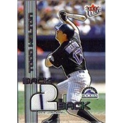 2003 Ultra Back 2 Back Memorabilia #TH Todd Helton Jsy