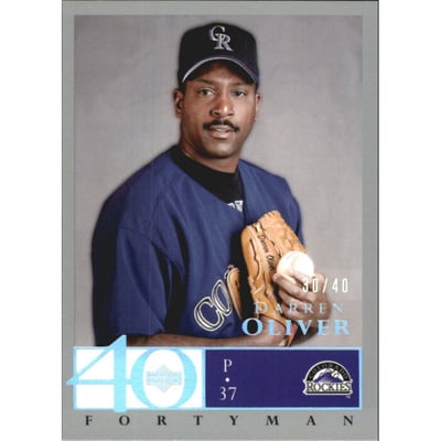 2003 Upper Deck 40-Man Rainbow #741 Darren Oliver