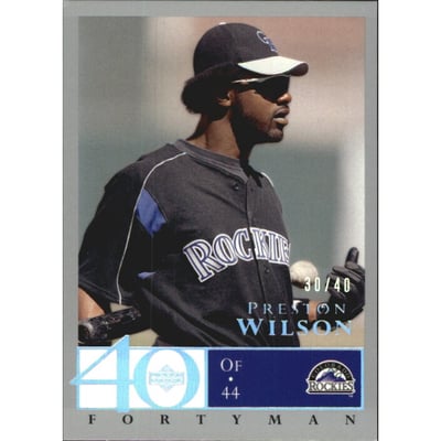 2003 Upper Deck 40-Man Rainbow #747 Preston Wilson