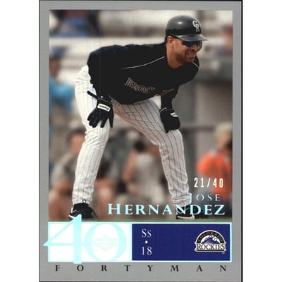 2003 Upper Deck 40-Man Rainbow #757 Jose Hernandez