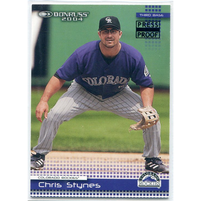 2004 Donruss Press Proofs Black #256 Chris Stynes