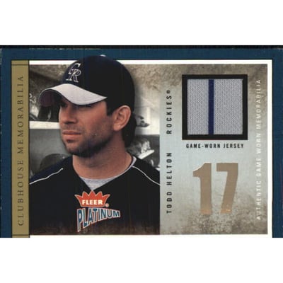 2004 Fleer Platinum Clubhouse Memorabilia #THE Todd Helton
