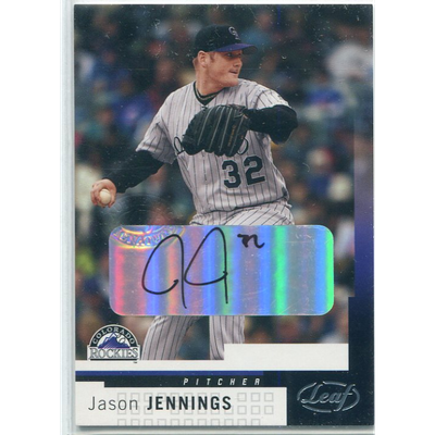 2004 Leaf Autographs #127 Jason Jennings