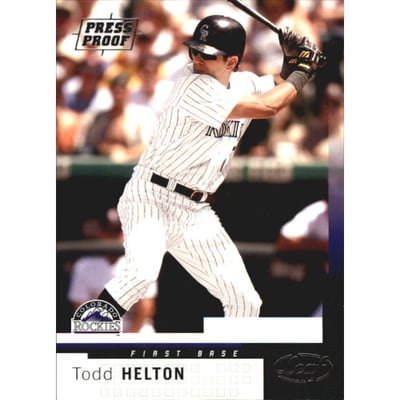 2004 Leaf Press Proofs Silver #131 Todd Helton