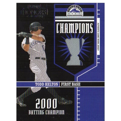2004 Playoff Honors Champions Jersey #13 Todd Helton/250