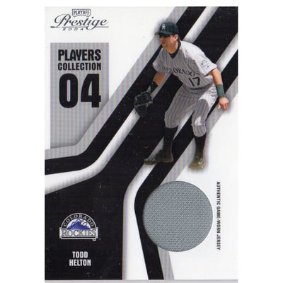 2004 Playoff Prestige Players Collection Jersey #93 Todd Helton Away