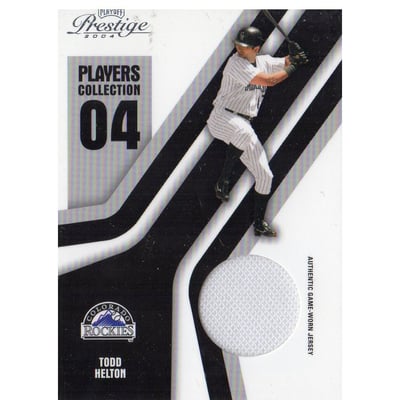 2004 Playoff Prestige Players Collection Jersey #94 Todd Helton Home