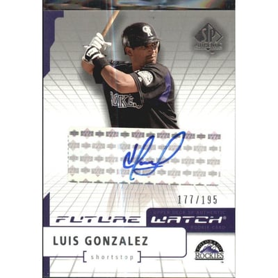 2004 SP Authentic Future Watch Autograph 195 #191 Luis A. Gonzalez FW