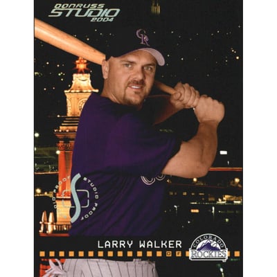 2004 Studio Proofs Gold #71 Larry Walker