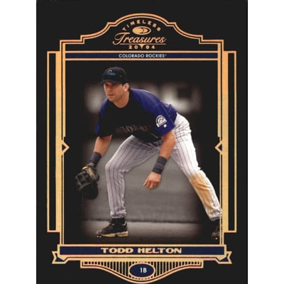 2004 Timeless Treasures Bronze #9 Todd Helton