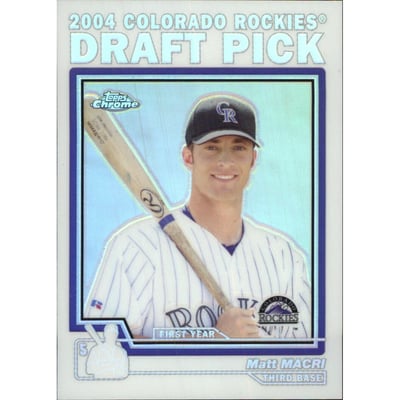 2004 Topps Chrome Traded Refractors #T90 Matt Macri DP