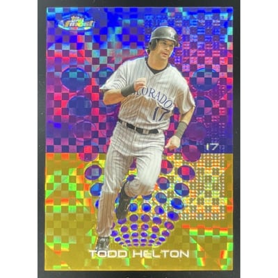 2004 Topps Finest Uncirculated Gold X Fractors #6 Todd Helton Auto /139