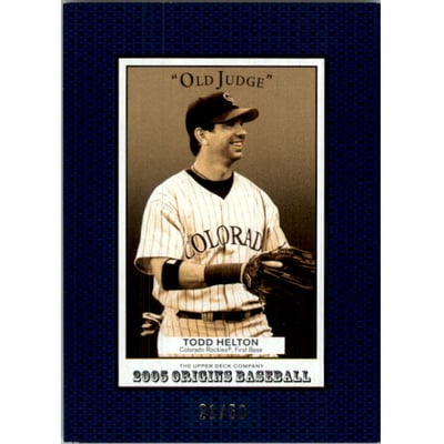 2005 Origins Old Judge Blue #100 Todd Helton