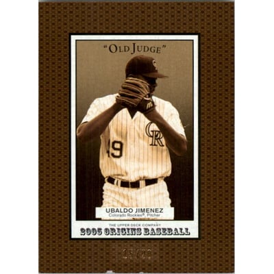 2005 Origins Old Judge Gold #284 Ubaldo Jimenez YS