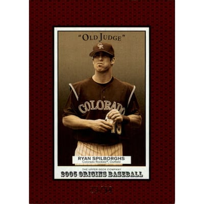 2005 Origins Old Judge Red #279 Ryan Spilborghs YS