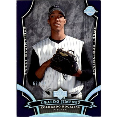 2005 Sweet Spot Platinum #171 Ubaldo Jimenez SB