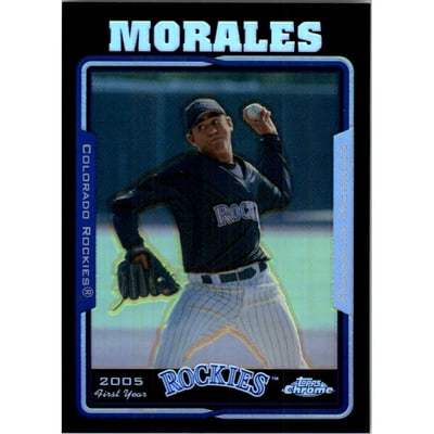 2005 Topps Chrome Update Black Refractors #191 Franklin Morales FY