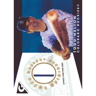 2005 Topps Gallery Originals Relics #TH Todd Helton Jsy