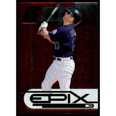 2005 Zenith Epix Red Game #4 Todd Helton
