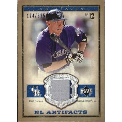2006 Artifacts AL/NL Artifacts Blue #CLN Clint Barmes Jsy/325