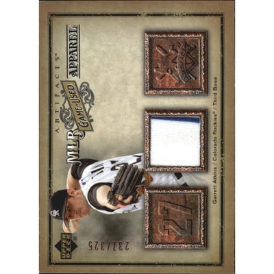 2006 Artifacts MLB Game-Used Apparel #AT Garrett Atkins Jsy/325