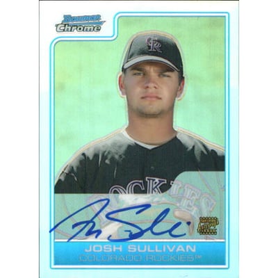 2006 Bowman Chrome Prospects Refractors #BC243 Josh Sullivan AU