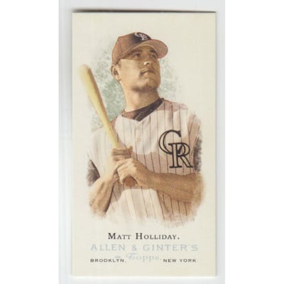 2006 Topps Allen and Ginter Mini A and G Back #245 Matt Holliday SP