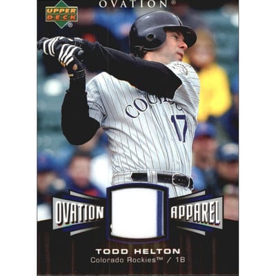 2006 Upper Deck Ovation Apparel #HE Todd Helton Jsy